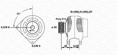 MAGNETI MARELLI 943346002010 -  Генератор